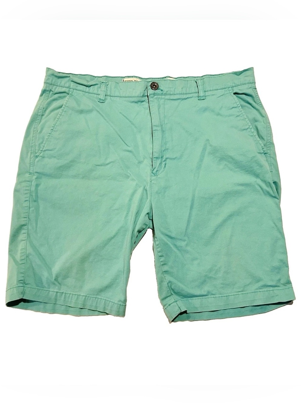 Free Planet Stretch Chino Shorts Men's 38 x 8.5 Aqua Turquoise Preppy Summer